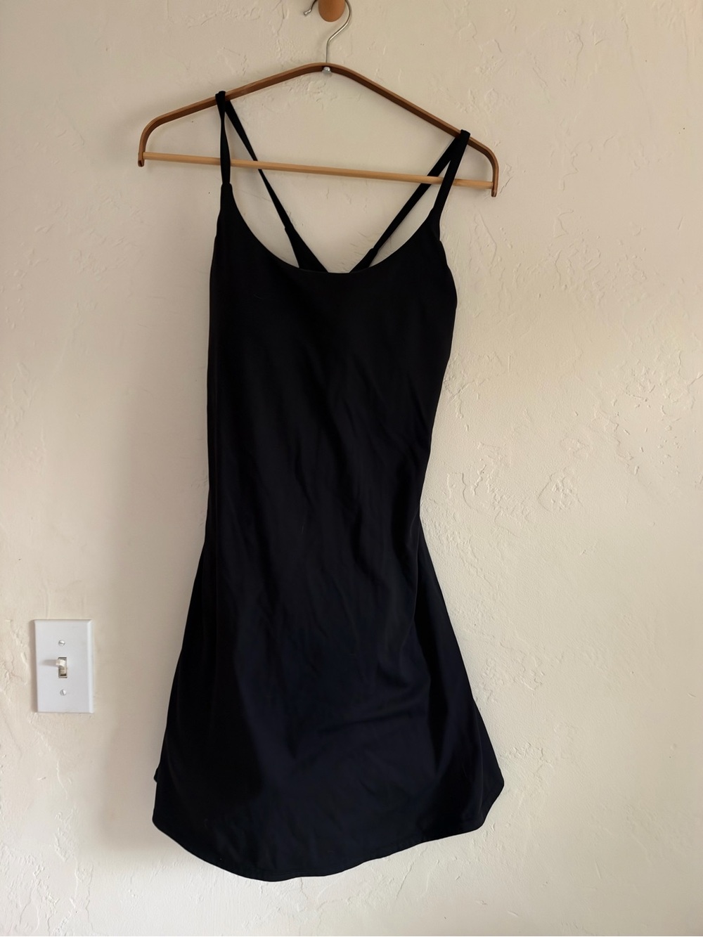 Black Athletic Dress with Built-in Shorts